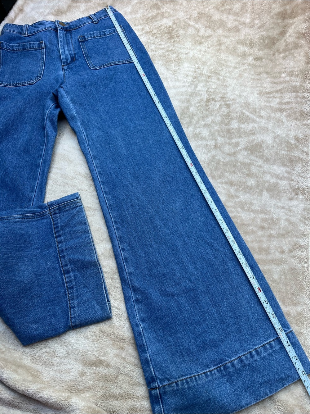 DISSH 100% Cotton Wide-Leg Denim Pants – Size 6 - Picture 5 of 10